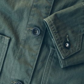 The Agnes Jacket in Olive Herringbone: Alternate Image 2