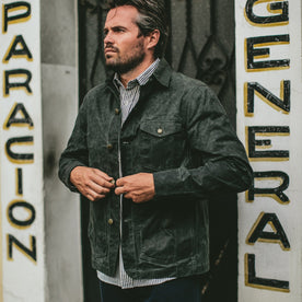 The Project Jacket in Olive Beeswaxed Canvas: Alternate Image 1