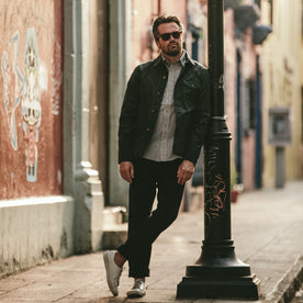 The Project Jacket in Olive Beeswaxed Canvas: Alternate Image 6