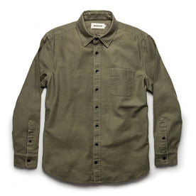 The Mechanic Shirt in Olive Reverse Sateen: Alternate Image 8