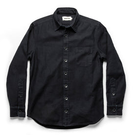 The Mechanic Shirt in Black Reverse Sateen: Alternate Image 8