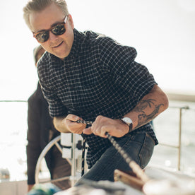 The Jack in Brushed Navy Plaid Flannel: Alternate Image 1