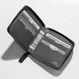 The Zip Wallet in Black: Alternate Image 1