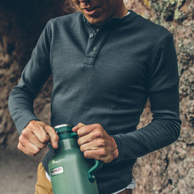 The Merino Henley in Charcoal: Alternate Image 4