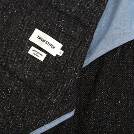 The Telegraph Jacket in Charcoal Tweed Herringbone: Alternate Image 3