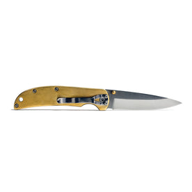 The Drop Point Knife in Brass: Alternate Image 5