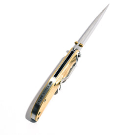 The Drop Point Knife in Brass: Alternate Image 6