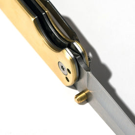 The Drop Point Knife in Brass: Alternate Image 8