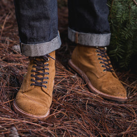 The Trench Boot in Golden Weatherproof Suede: Alternate Image 1