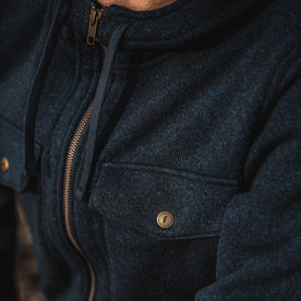 The Big Sur Hoodie in Heather Navy: Alternate Image 2