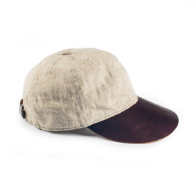 The Sun Cap in Natural Linen - featured image