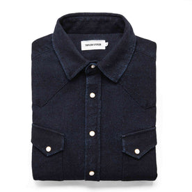 The Western Shirt in Indigo Crepe: Featured Image