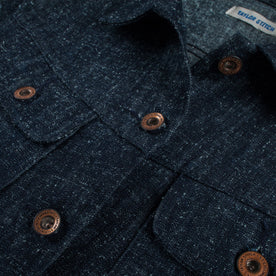 The Pacific Jacket in Indigo Silk Denim: Alternate Image 2