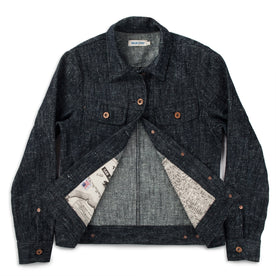 The Pacific Jacket in Indigo Silk Denim: Alternate Image 4