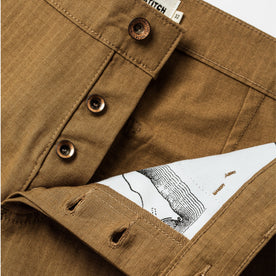 The Camp Short in British Khaki Ripstop: Alternate Image 6