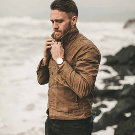 The Long Haul Jacket in Field Tan Waxed Canvas: Alternate Image 2