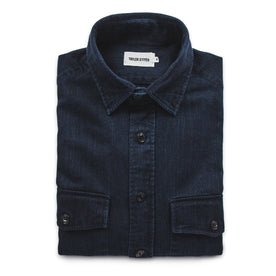 The Maritime Shirt Jacket in Sea Washed Indigo: Featured Image