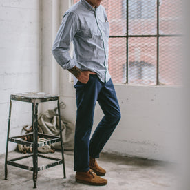 Fit model in a San Francisco apartment 