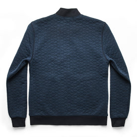 The Inverness Bomber in Navy Knit Quilt: Alternate Image 9