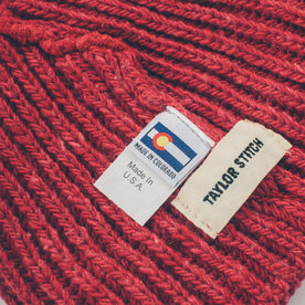 The Merino Wool Beanie in Dusty Red: Alternate Image 2
