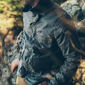 The Rover Jacket in Slate Waxed Canvas: Alternate Image 5