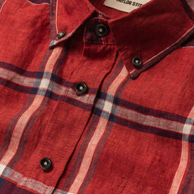 The Short Sleeve Jack in Crimson Plaid: Alternate Image 6