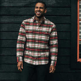 The Yosemite Shirt in White Tartan - featured image