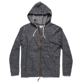 The Après Hoodie in Navy Hemp Fleece: Featured Image