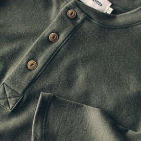 The Merino Henley in Army: Alternate Image 2
