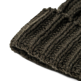 The Beanie in Dark Olive Merino: Alternate Image 1