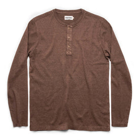 The Heavy Bag Henley in Fatigue Brown - featured image