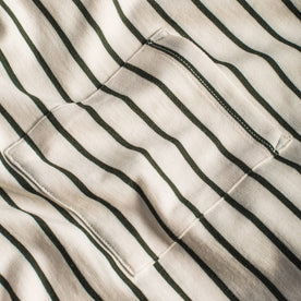 The Sausalito Tee in Forest Stripe Mercerized Merino: Alternate Image 2