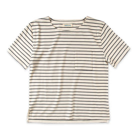 The Sausalito Tee in Navy Stripe Mercerized Merino: Featured Image