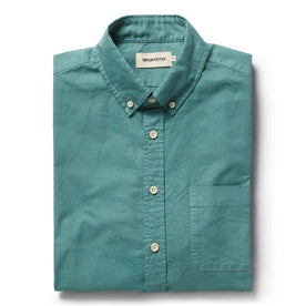 flatlay of The Jack in Teal Oxford