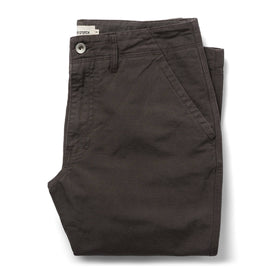 flatlay of The Morse Pant in Dark Charcoal Slub