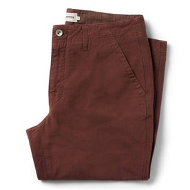 flatlay of The Morse Pant in Russet Slub