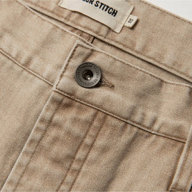 material shot of button