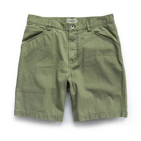 The Camp Short in Olive Herringbone - featured image
