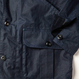 material shot of lower front pocket