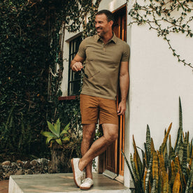 The Heavy Bag Polo in Olive: Alternate Image 1