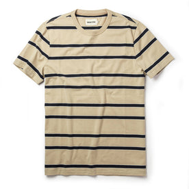 The Organic Cotton Tee in Khaki Stripe - featured image