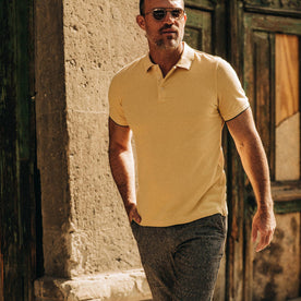 The Pique Polo in Straw - featured image