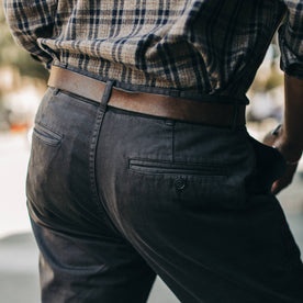 fit model wearing Foundation Pant, back