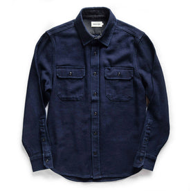 flatlay of The Division Shirt in Indigo Twill from Taylor Stitch, 