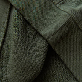 The Fillmore Crewneck in Dark Olive Terry: Alternate Image 6