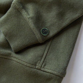 The Fillmore Crewneck in Dark Olive Terry: Alternate Image 7
