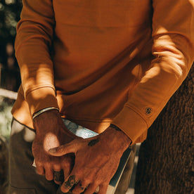 The Fillmore Crewneck in Saffron Terry: Alternate Image 2