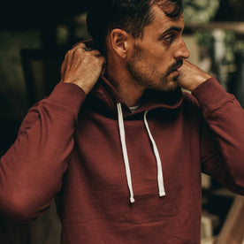 The Fillmore Hoodie in Burgundy Terry: Alternate Image 4