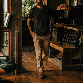 The Slim Foundation Pant in Organic Khaki - featured image