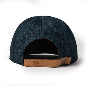 material shot of The Ball Cap in Organic Denim from the back